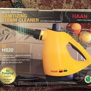 HAAN Deluxe Personal Sanitizing Steam Cleaner with complete accessory package